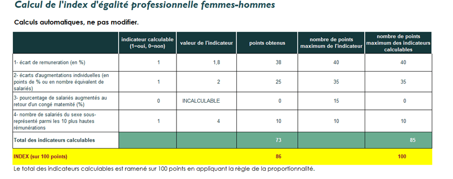INDEX égalité HF 2024